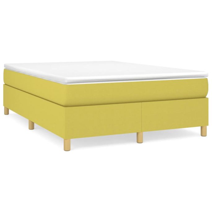 Boxspringframe stof groen 140x190 cm